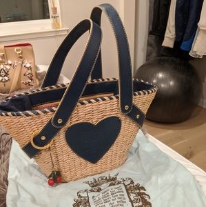 juicy couture straw basket bag